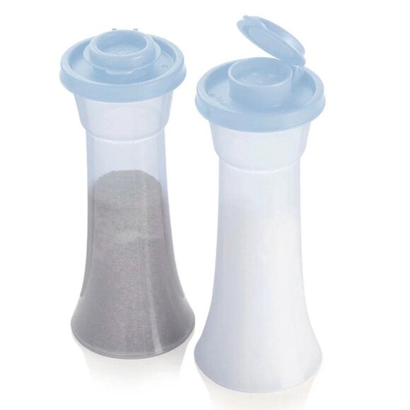 Tupperware Large Tall Hour Glass Hourglass 6 " Salt & Pepper Shaker - Picture 2 of 2